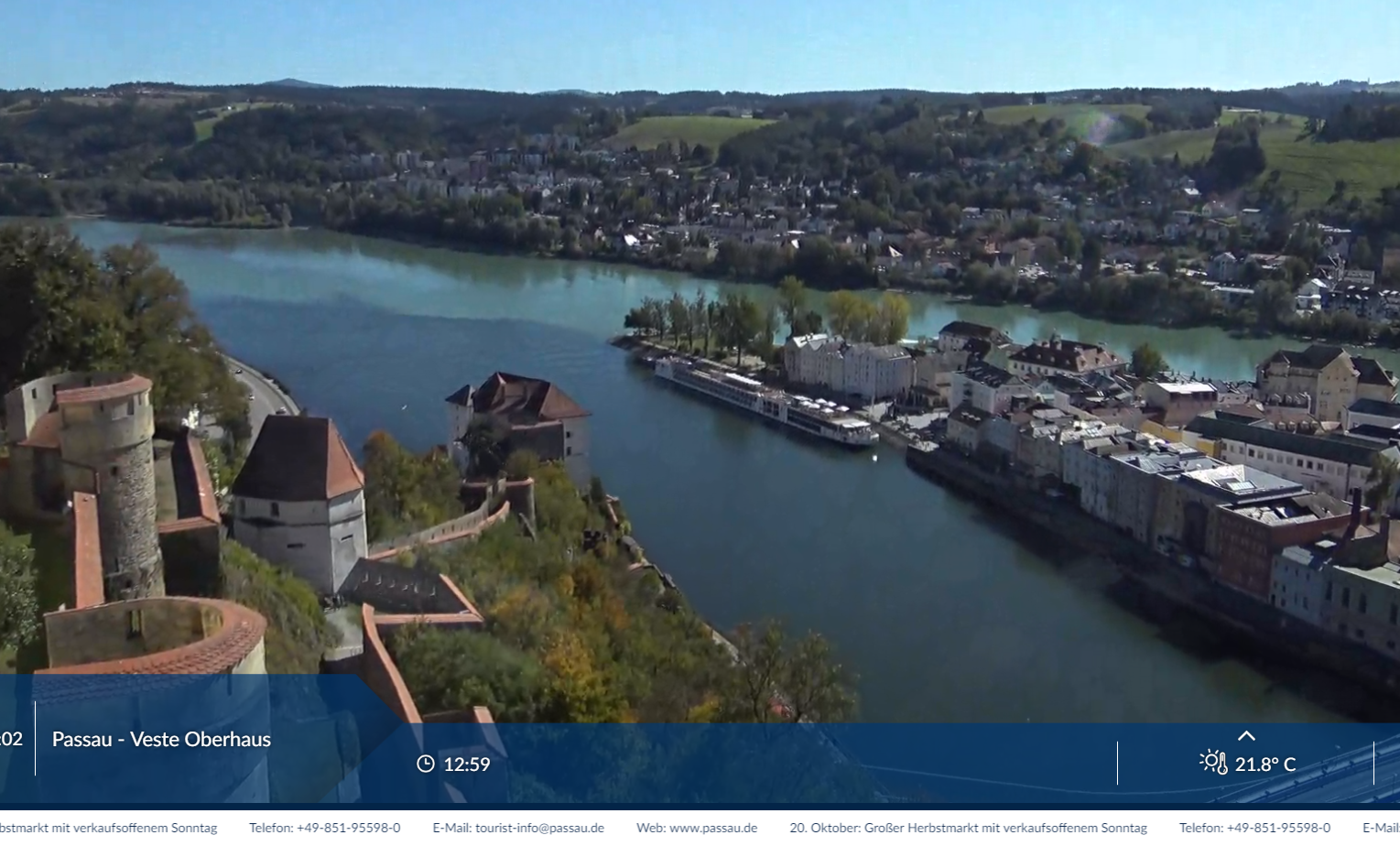 Webcam: View over Passau