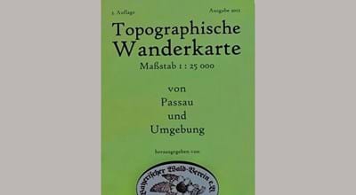 Topographic hiking map Passau & surroundings